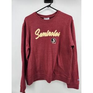 VTG Florida State Seminoles FSU Embroidered Crew Neck Sweatshirt Size L Y2K